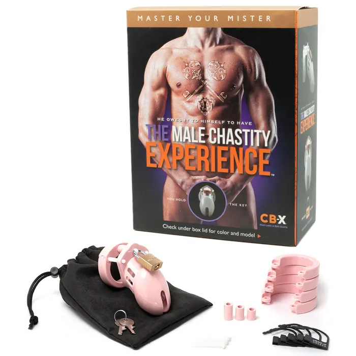 CB6000S Chastity Cock Cage Kit Pink6000spnk CBX Male Sex Toys