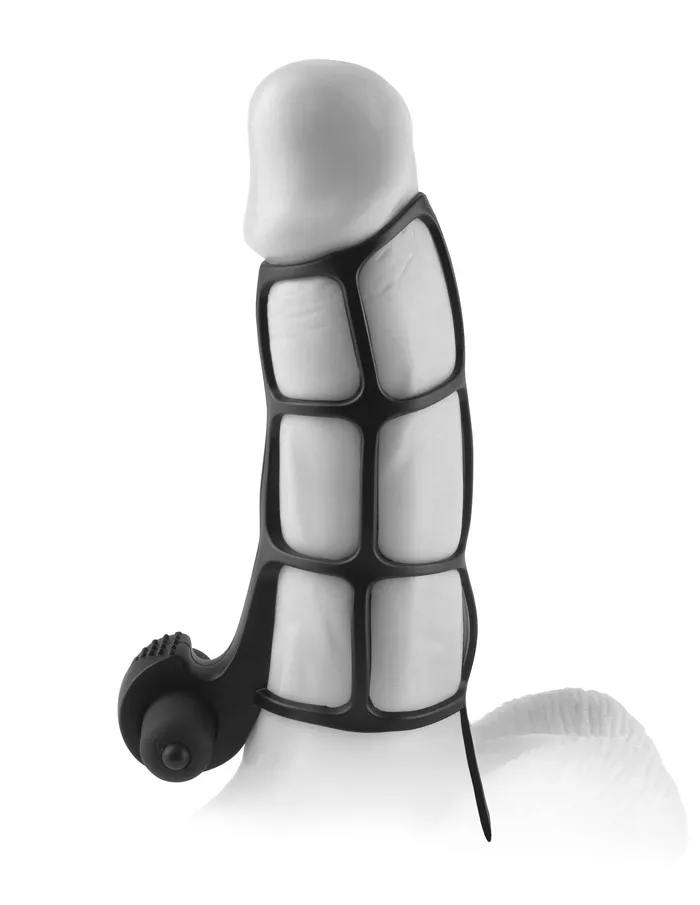 Fantasy X-Tensions Deluxe Silicone Power Cock Cage  - Black | Pipedream Male Sex Toys