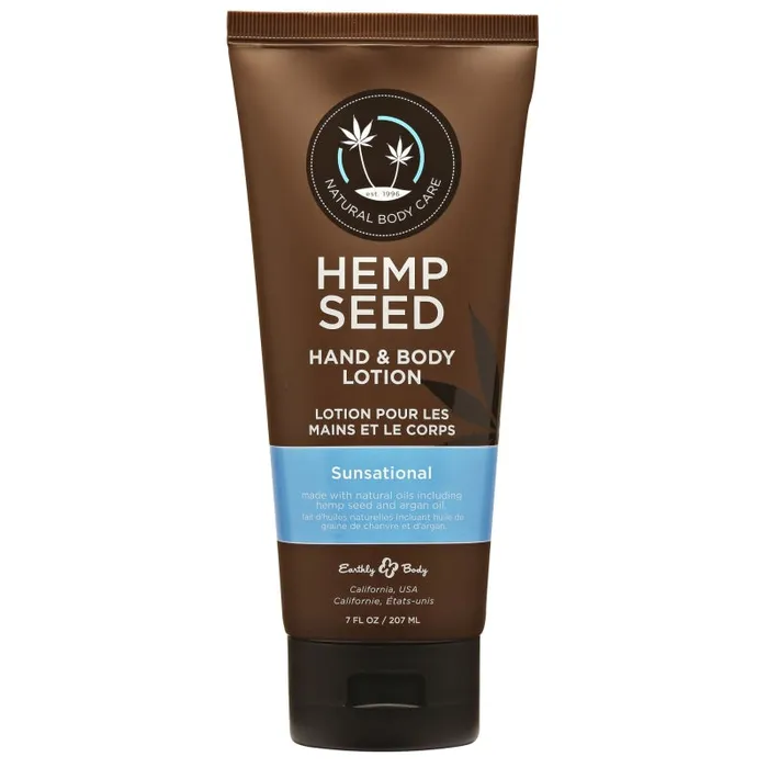 Hemp Seed Sunsational Hand and Body Lotion 7 Fl Oz 207ml Earthly Body Female Sex Toys Hemp Seed Sunsational Hand and Body Lotion 7 Fl Oz 207ml Earthly Body Female Sex Toys