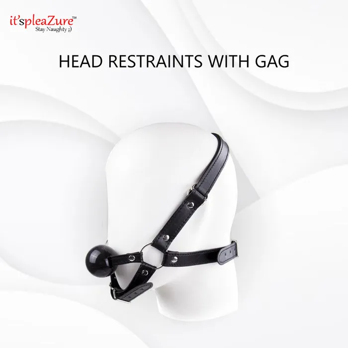 ItspleaZure Male Sex Toys ItspleaZure Head Restraints with Gag