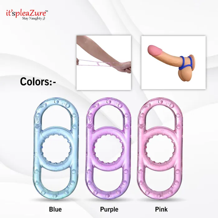 ItspleaZure Male Sex Toys | Itspleazure Silicone Penis Ring Set of 1 - Pink