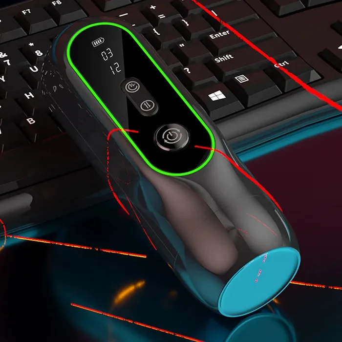 Lovetoyshub Male Sex Toys | 6 In 1 Sucking Thrusting Vibrating Heating Voice Auto Male Masturbator