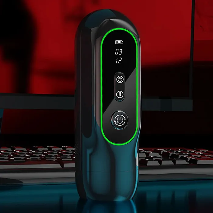 Lovetoyshub Male Sex Toys | 6 In 1 Sucking Thrusting Vibrating Heating Voice Auto Male Masturbator
