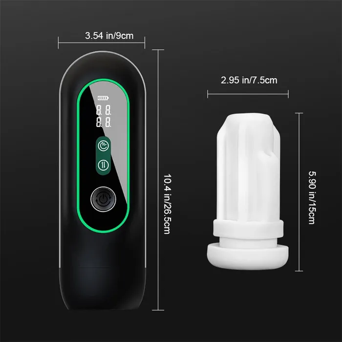 Lovetoyshub Male Sex Toys | 6 In 1 Sucking Thrusting Vibrating Heating Voice Auto Male Masturbator