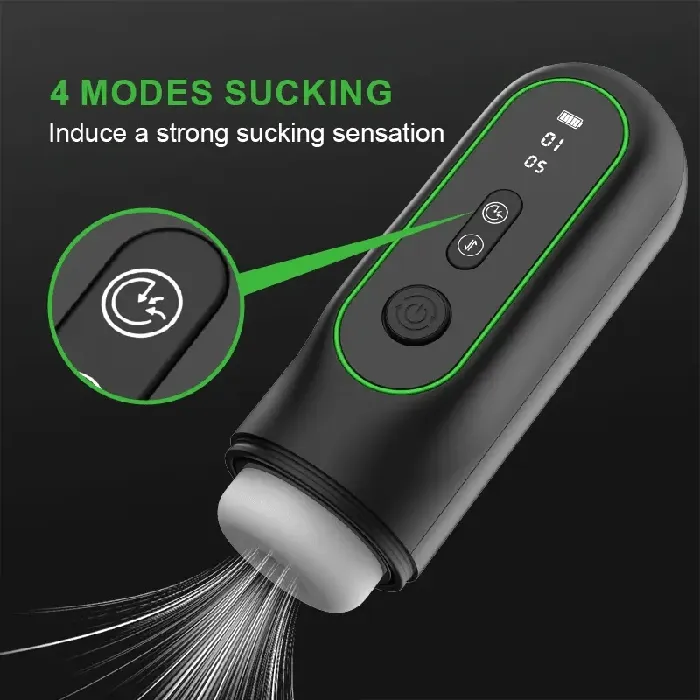 Lovetoyshub Male Sex Toys | 6 In 1 Sucking Thrusting Vibrating Heating Voice Auto Male Masturbator