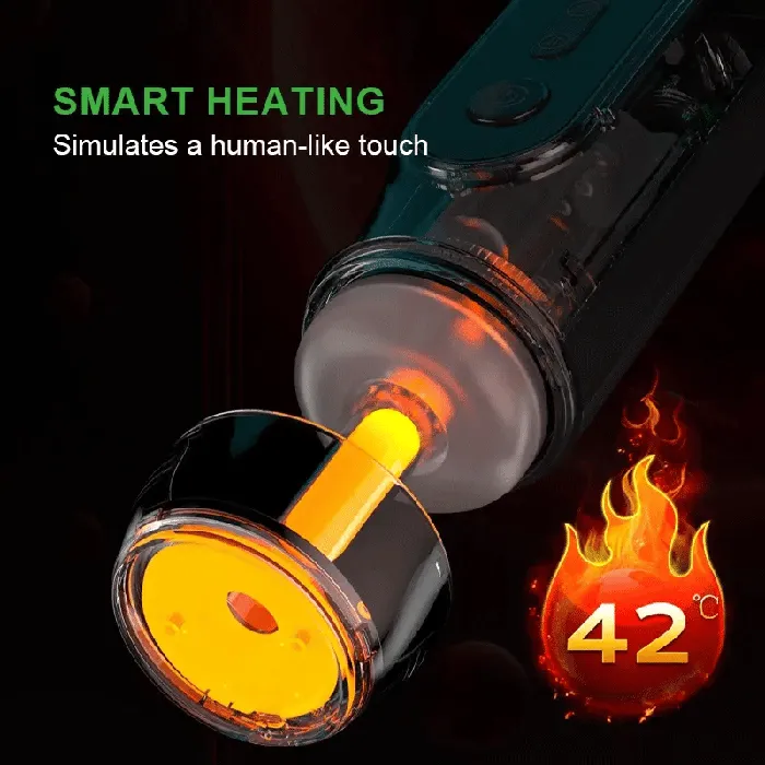 Lovetoyshub Male Sex Toys | 6 In 1 Sucking Thrusting Vibrating Heating Voice Auto Male Masturbator