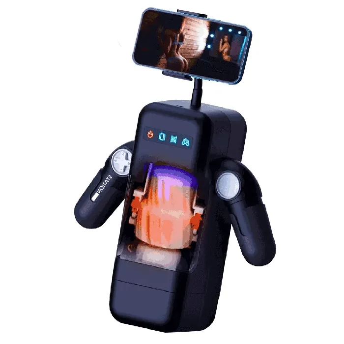 Male Sex Toys Lusty Age BlazeStroke 10 Modes Stroker with Phone Holder