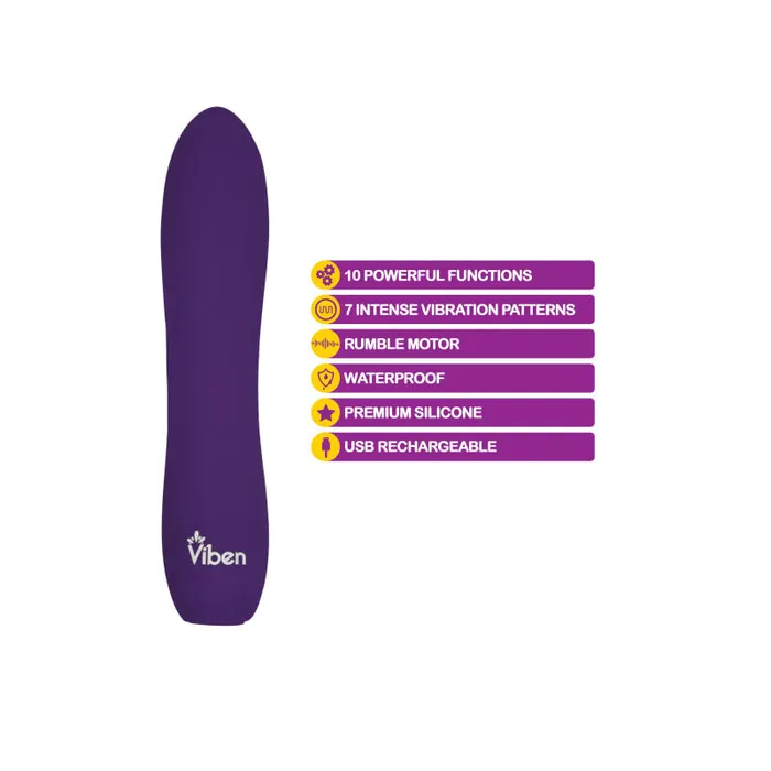 MyPleasure Female Sex Toys | Vivacious - Intense 10-Function Bullet - Violet MyPleasure Female Sex Toys | Vivacious - Intense 10-Function Bullet - Violet