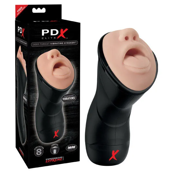Pipedream PDX Elite Deep Throat Vibrating Strokerrd507 Male Sex Toys