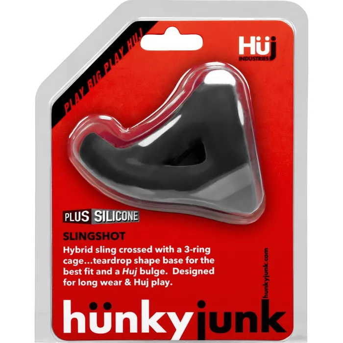 SLINGSHOT 3-ring Teardrop Sling by Hunkyjunk Tar | Hunkyjunk Male Sex Toys