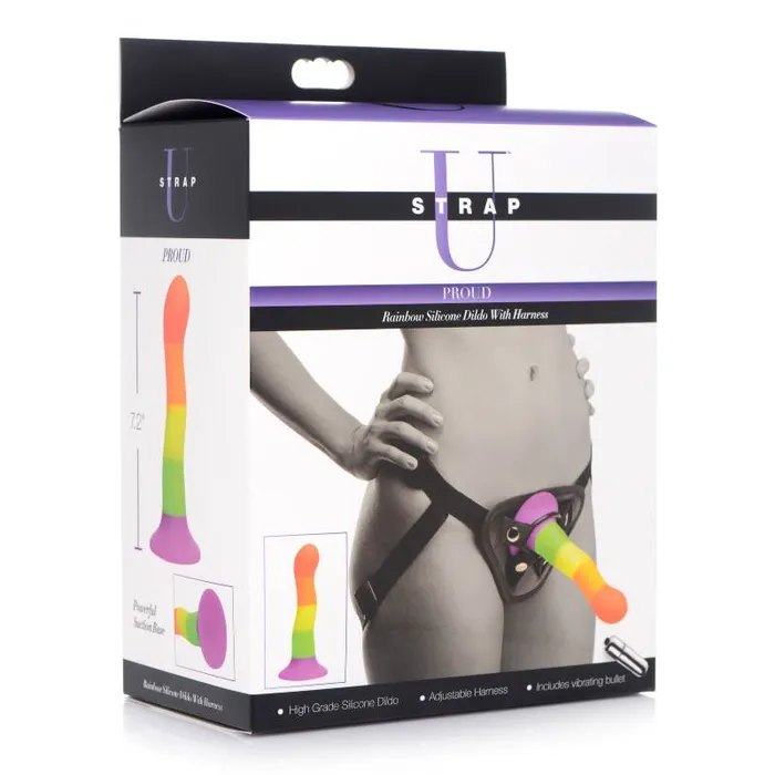 StrapU Proud Rainbow 183 cm StrapOn AG245 XR Brands Female Sex Toys