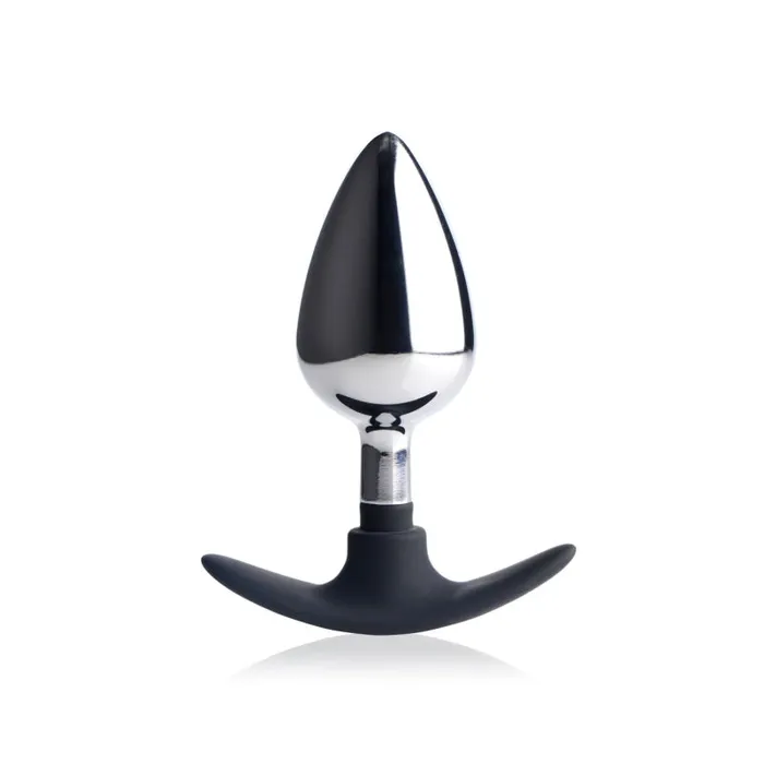 XR Brands Master Series Male Sex Toys | Dark Invader Metal and Silicone Anal Plug - Large XR Brands Master Series Male Sex Toys | Dark Invader Metal and Silicone Anal Plug - Large