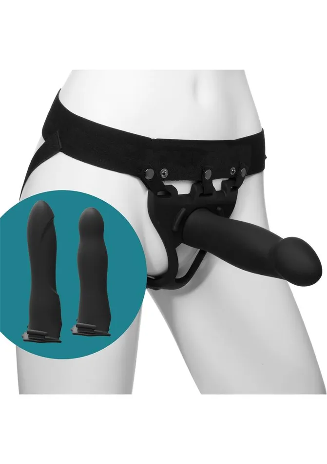 Body Extensions Be Ready Silicone StrapOn Harness with 2 Hollow Dildos Body Extensions Female Sex Toys Body Extensions Be Ready Silicone StrapOn Harness with 2 Hollow Dildos Body Extensions Female Sex Toys