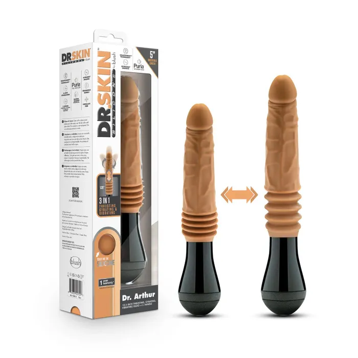 Female Sex Toys Blush Novelties Dr Arthur Silicone Thrusting Dildo