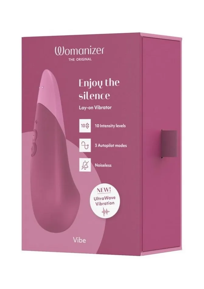 Female Sex Toys Womanizer Womanizer Vibe Rechargeable Silicone Clitoral Vibrator Dusky
