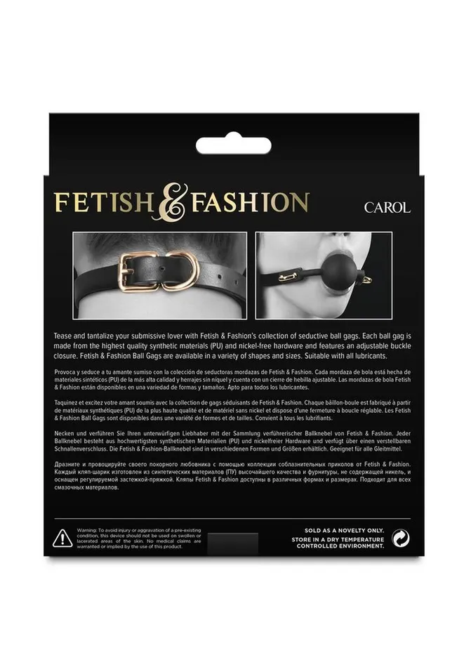 Fetish and Fashion Carol Silicone Ball Gag Fetish and Fashion Male Sex Toys