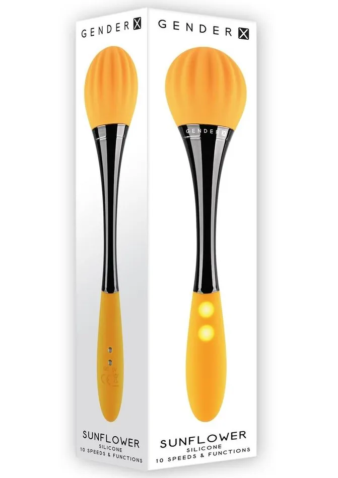 Gender X Female Sex Toys Gender X Sunflower Silicone Rechargeable Dual End Vibrator