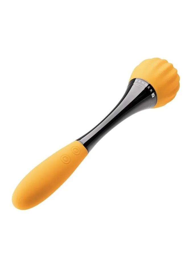 Gender X Female Sex Toys Gender X Sunflower Silicone Rechargeable Dual End Vibrator