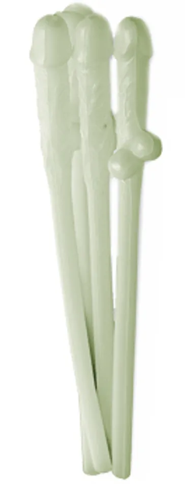 GLOW IN THE DARK PENIS STRAWS House Of Fun Male Sex Toys