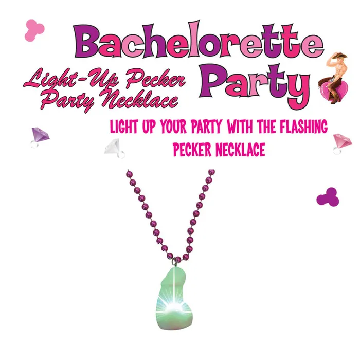 Hott Products Light Up Pecker Party Necklace Male Sex Toys