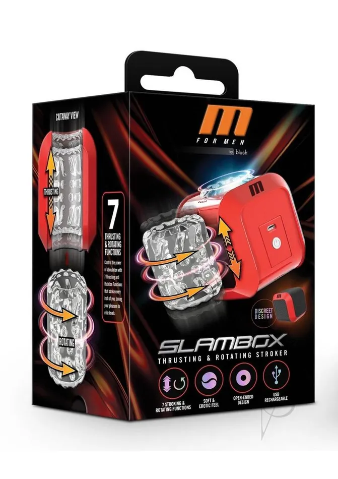 Male Sex Toys M for Men M For Men Slambox Rechargeable Masturbator