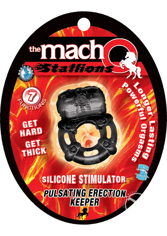 Male Sex Toys Macho The Macho Stallions Pulsating Erection Keeper Silicone Vibrating Cock Ring Male Sex Toys Macho The Macho Stallions Pulsating Erection Keeper Silicone Vibrating Cock Ring