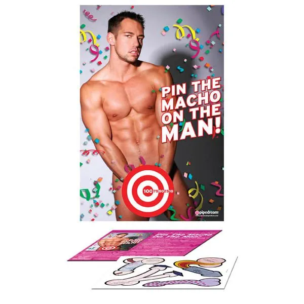 Pipedream Female Sex Toys Bachelorette Party Favors Pin The Macho On The Man Party Game Pipedream Female Sex Toys Bachelorette Party Favors Pin The Macho On The Man Party Game