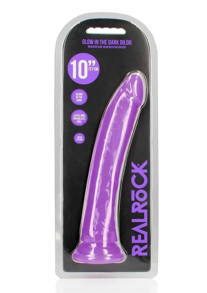 Real Rock Realrock Slim Glow In The Dark Dildo with Suction Cup Female Sex Toys
