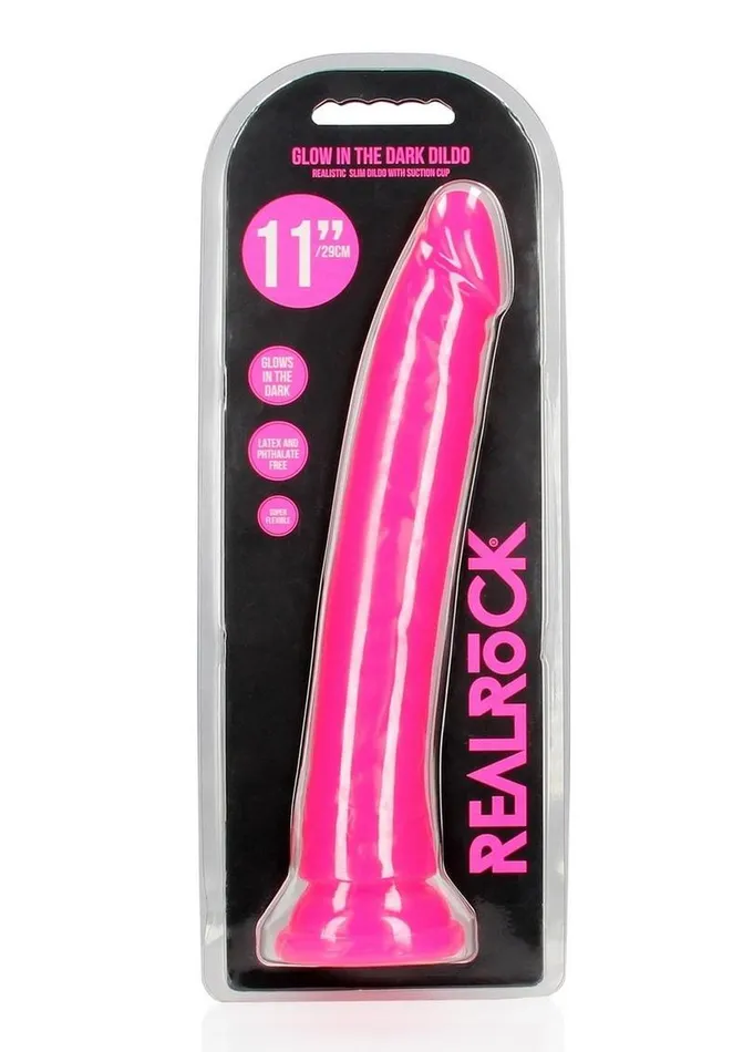 Real Rock Realrock Slim Glow In The Dark Dildo with Suction Cup Female Sex Toys