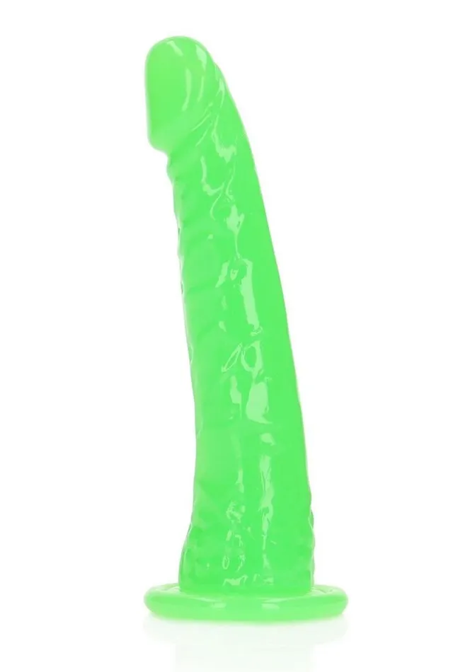 Real Rock Realrock Slim Glow In The Dark Dildo with Suction Cup Female Sex Toys