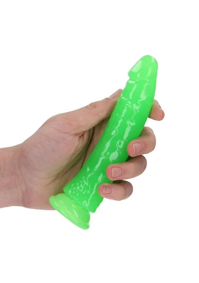 Real Rock Realrock Slim Glow In The Dark Dildo with Suction Cup Female Sex Toys