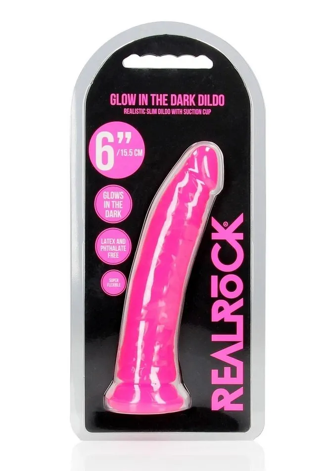 Real Rock Realrock Slim Glow In The Dark Dildo with Suction Cup Female Sex Toys
