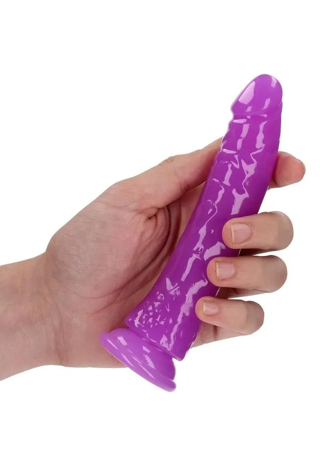 Real Rock Realrock Slim Glow In The Dark Dildo with Suction Cup Female Sex Toys