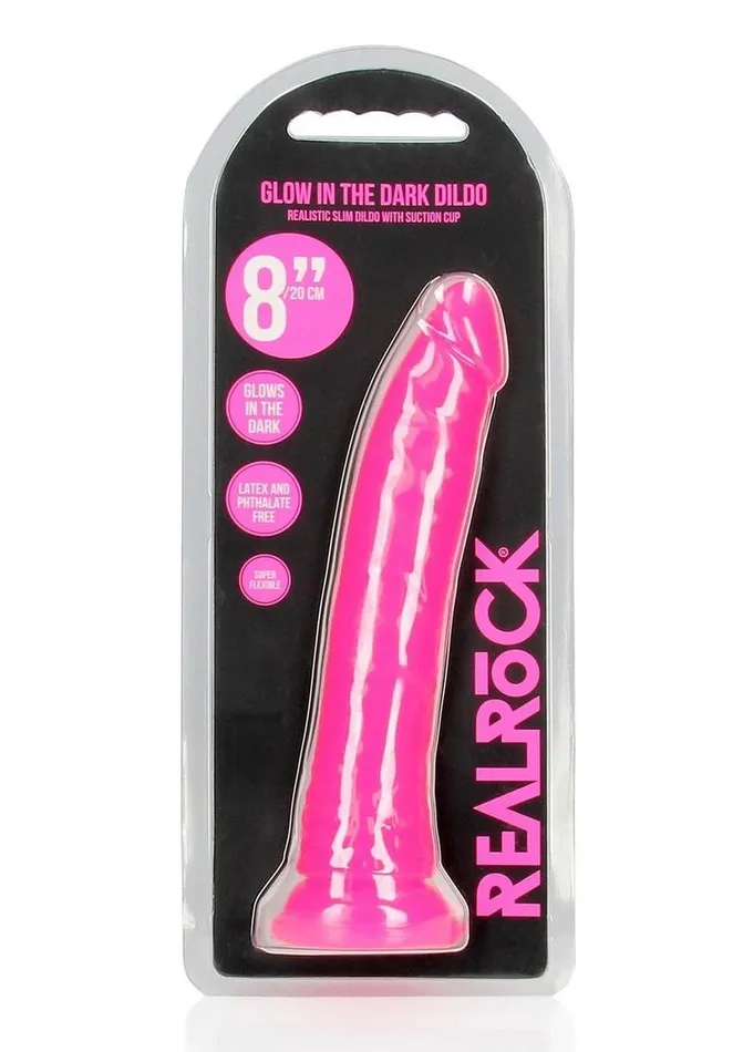 Real Rock Realrock Slim Glow In The Dark Dildo with Suction Cup Female Sex Toys