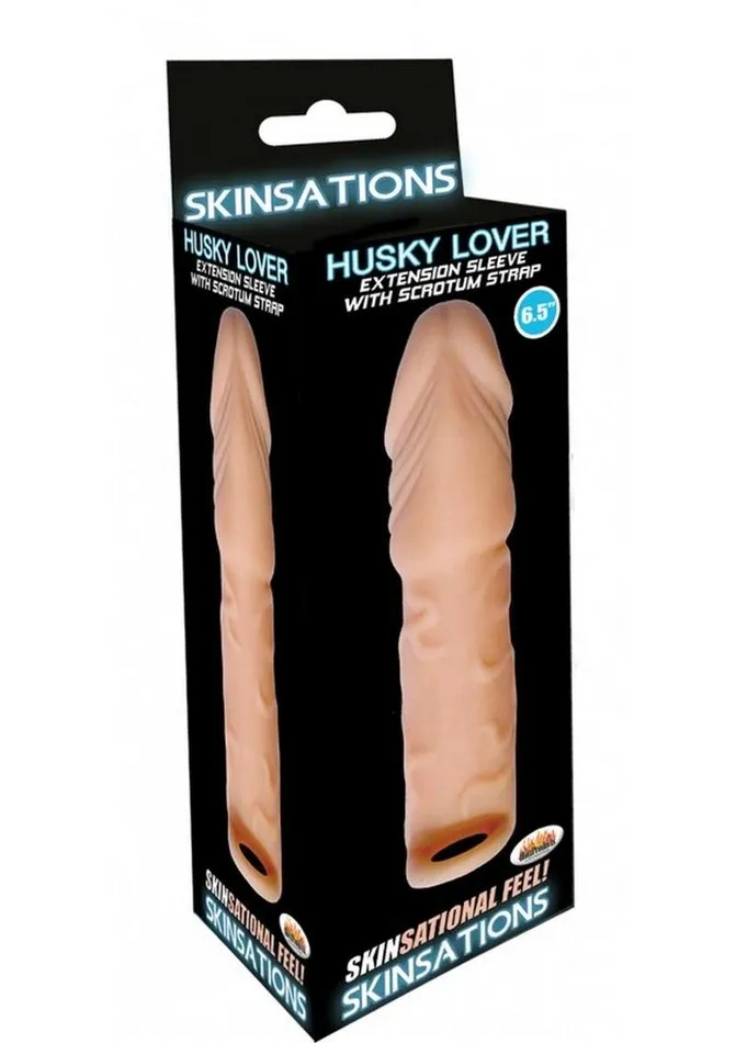 Skinsations Skinsations Husky Lover Extension Sleeve with Scrotum Strap Male Sex Toys