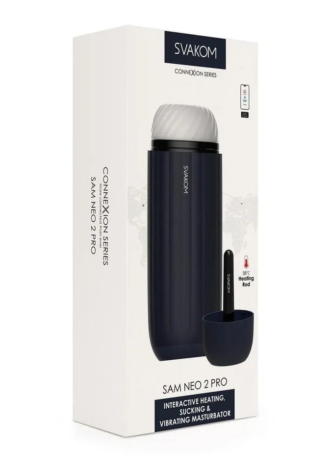 Svakom Male Sex Toys Svakom Sam Neo 2 Pro Silicone Interactive Rechargeable Heating Masturbator