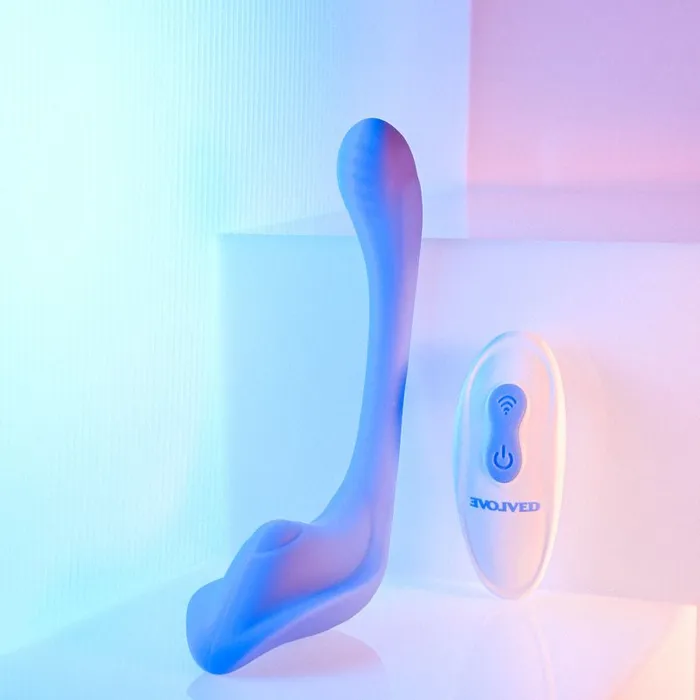 Vibrators Evolved Evolved ANYWHERE VIBE USB Rechargeable Flexible Vibe with Remote