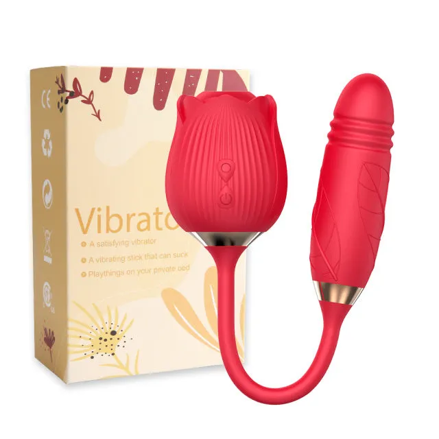 Vibrators sex toys for us Rose Thrusting Sucking Vibrators Sex Toy