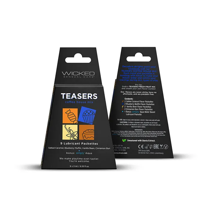 Wicked Teaser Coffee House Lubricant Taster Set Wicked Sensual Care Female Sex Toys Wicked Teaser Coffee House Lubricant Taster Set Wicked Sensual Care Female Sex Toys