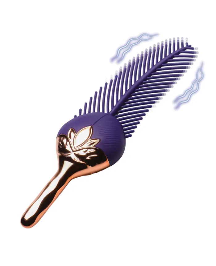 Xr LLC Female Sex Toys Master Series The Tickler Vibrating Silicone Feather Tickler Xr LLC Female Sex Toys Master Series The Tickler Vibrating Silicone Feather Tickler