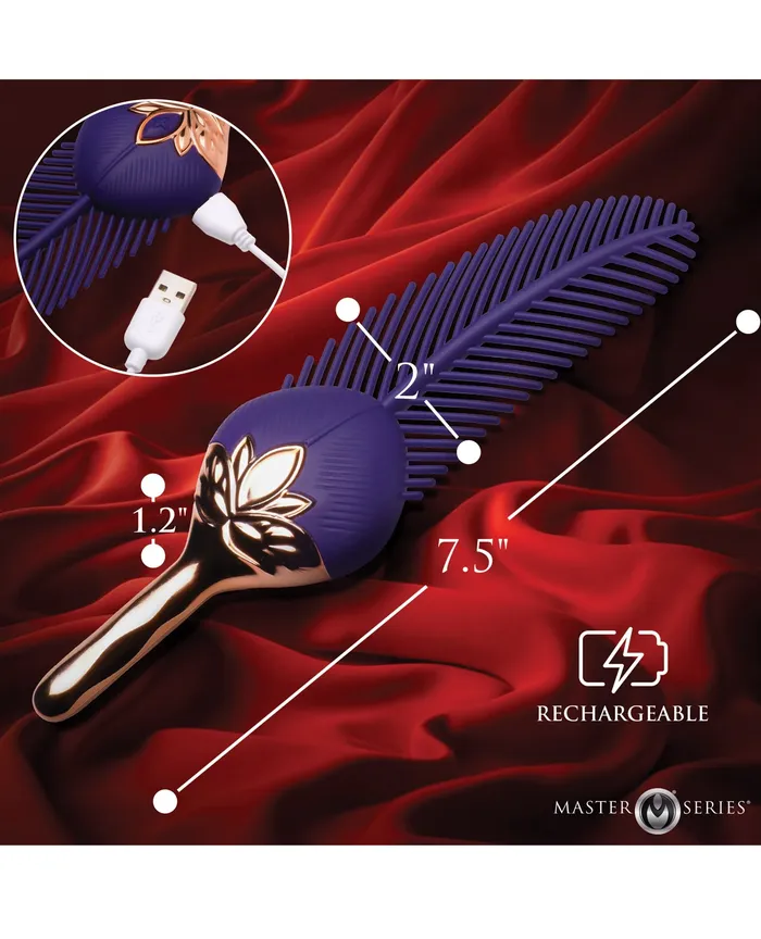 Xr LLC Female Sex Toys Master Series The Tickler Vibrating Silicone Feather Tickler Xr LLC Female Sex Toys Master Series The Tickler Vibrating Silicone Feather Tickler