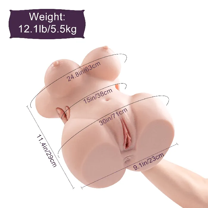 Babette Real Doll Torso Mini Sexpuppe Mnnlich 6KG xeoxhoneyde Male Sex Toys