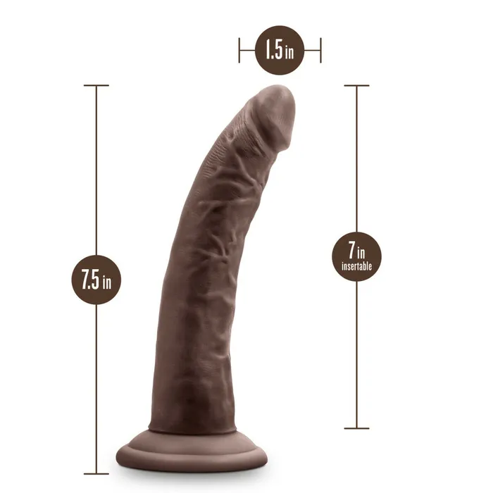 Blush Novelties Female Sex Toys Au Naturel Jack 7in Dildo Chocolate Blush Novelties Female Sex Toys Au Naturel Jack 7in Dildo Chocolate