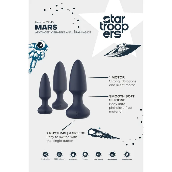 Dream Toys Male Sex Toys Startroopers Mars Advanced Vibrating Anal Plug Training Kit Dream Toys Male Sex Toys Startroopers Mars Advanced Vibrating Anal Plug Training Kit