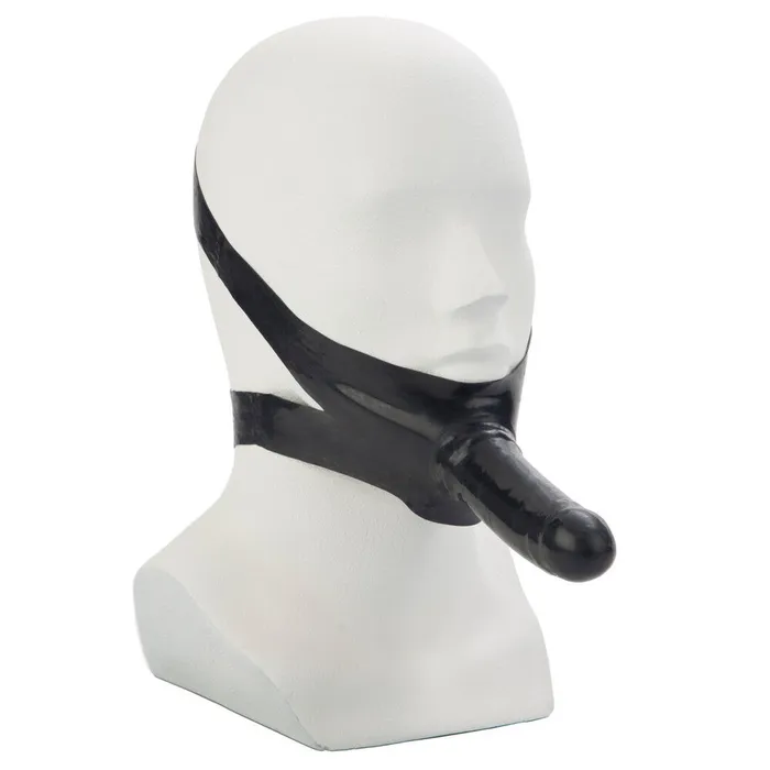 Female Sex Toys CalExotics The Accommodator Face StrapOn Dildo Black
