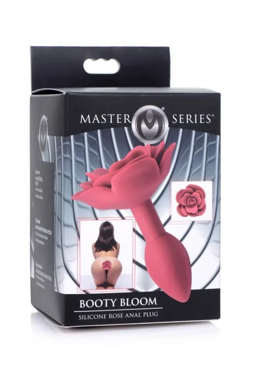Male Sex Toys XR Brands Master Series Booty Bloom Silicone Rose Anal Plug