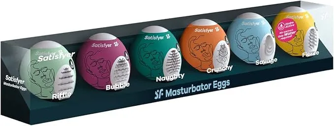 Satisfyer Male Sex Toys Masturbator Eggs Mixed 6pk