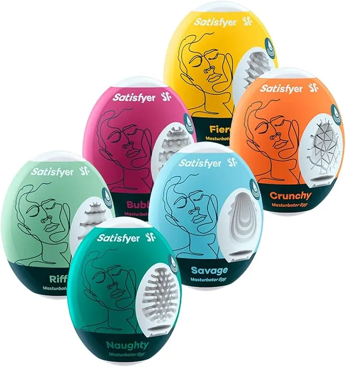 Satisfyer Male Sex Toys Masturbator Eggs Mixed 6pk