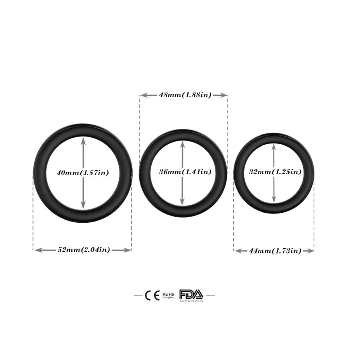 Come Now 3Piece Cock Ring Set Glow in Dark Male Sex Toys Come Now 3Piece Cock Ring Set Glow in Dark Male Sex Toys