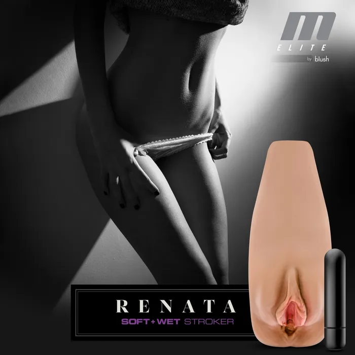 M Elite Soft and Wet Renata Tan Blush Novelties Male Sex Toys M Elite Soft and Wet Renata Tan Blush Novelties Male Sex Toys